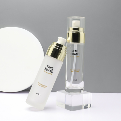 Luxusglaskosmetischer Verpackenbehälter-Siebdruck der lotions-Flaschen-60ml