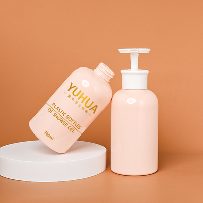 füllt das Kunststoffgehäuse 360ml rosa Farbe mit heißer stempelnder Lotions-Pumpe ab
