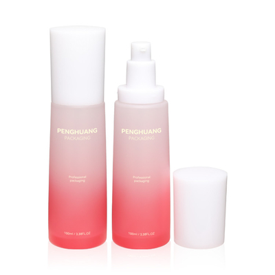 Runde Form-kosmetische Flasche stellte Hyaluronsäure Glas-Skincare ein