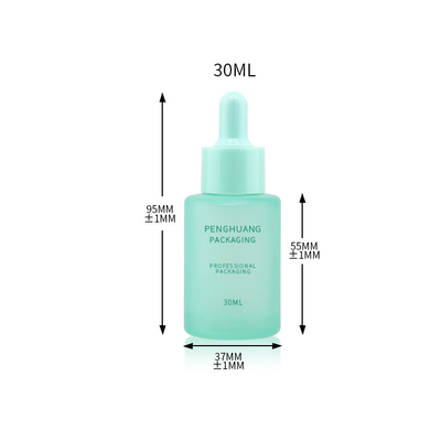 Bereifte Tropfflaschen bunte Glasdes serum-Flaschen-Kosmetik-verpackende Glasätherischen öls 30ml