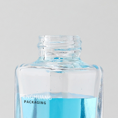 30ml Square Essence Oil Serum Tropfflaschen Klarglas Body Skincare Verpackung