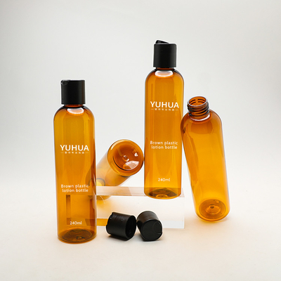 PET 240 ml Kunststoff-Shampoo-Flasche Umweltfreundliche Körperwaschlotion-Flasche