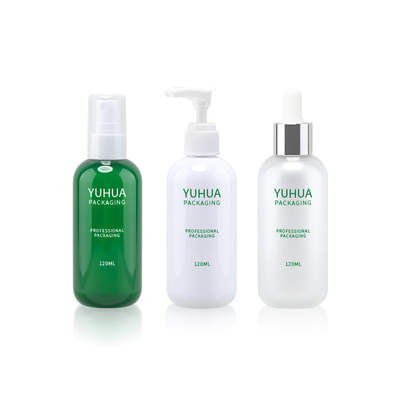 Grün-Plastiktropfflasche-Siebdruck 120ML 150ml, der das Lotions-Creme-Verpacken druckt