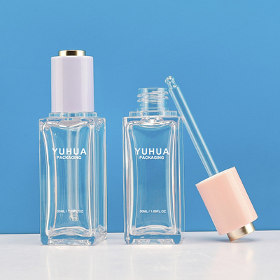 Flaschen verdrehen des Kunststoffgehäuse-50ml Druckknopf-Presse-klare Serum-Tropfflasche