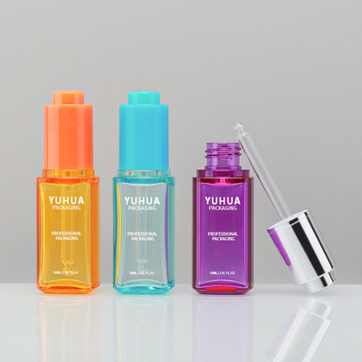 Leeres Tropfflasche-Serum des ätherischen Öls, das Plastikflasche 30ml verpackt