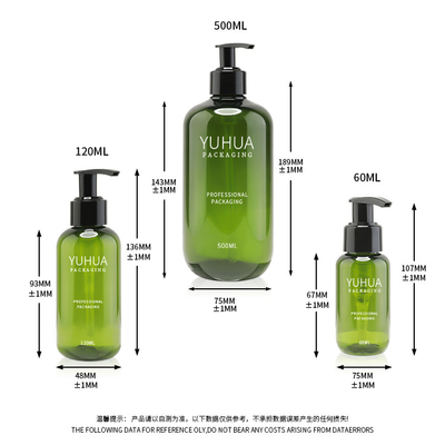 Recyclebare biologisch abbaubare Plastiklotions-Flasche 60ml 120ml 500ml für Hautpflege