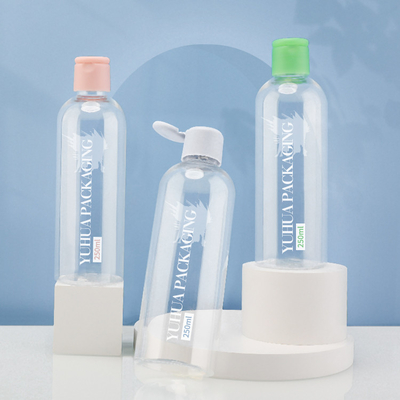Kundengebundener Plastik-Flip Cap Bottles For Shampoo Conditioner des Logo-250ml