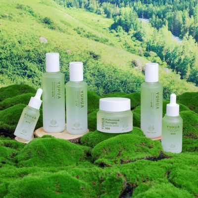 Fertigte kosmetische Serum-Flasche PETG 50ml Logo Skincare Jar besonders an