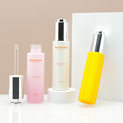 Serum-Tropfflaschen des Etikettendruck-30ml entwickelt Haut-Beschaffenheit weiter