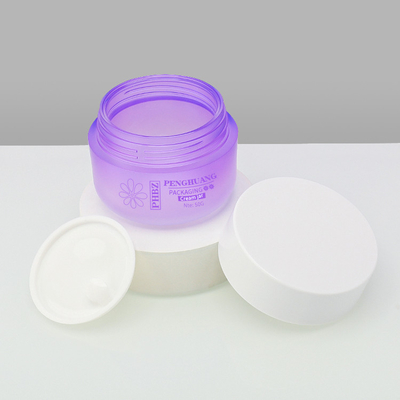 Freier Plastikcremetiegel des Beispiel50ml mit Deckel-Siebdruck