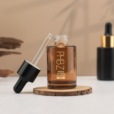 Persönliche Druckserum-Tropffflaschen 30 ml Glas-Ätherölflasche