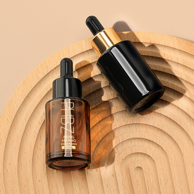 Persönliche Druckserum-Tropffflaschen 30 ml Glas-Ätherölflasche