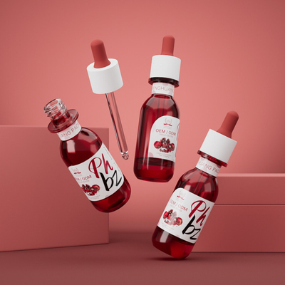 Nicht-toxischer Glasserum-Toner Essenzölflasche für kosmetische Verpackungen