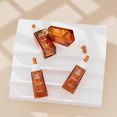 Klassische Trapez 30 ml Ölserum Tropffflaschen für Hautpflegeverpackungen