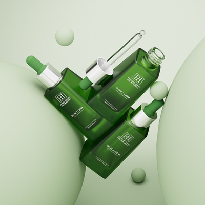30 ml 1 Unz grünes Glas Leer Serum Tropffflaschen EO Sterilisation