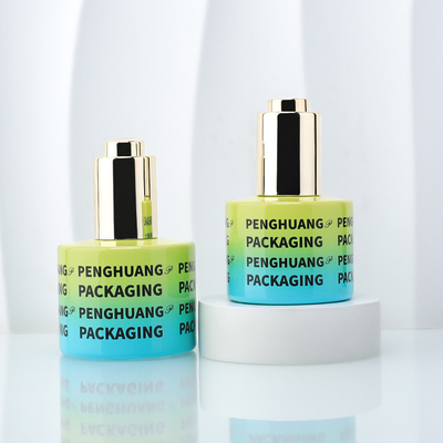 Gelbgradientblau 30 ml 50 ml Essenzöl Serum Tropffflaschen mit individuellem Logo