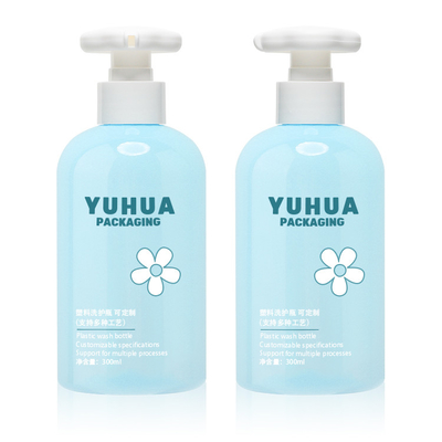 Ein guter Preis. Rund 300 ml Plastik Shampoo Flasche mit Pumpe ODM Online