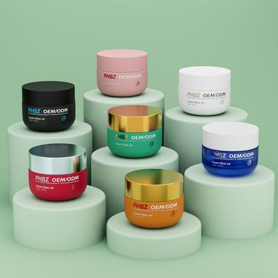 OEM ODM Leere Matte Kosmetische Creme Jar 100g Glas Körper Butter Jar mit Deckel