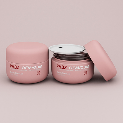 Luxuriöse Runde Leere 100g Creme Glasgläser für Gesicht Creme Körper Scrub Gesichtsmaske Butter
