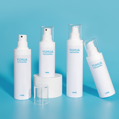 Customized Logo 120 ml 150 ml 180 ml Weißes Plastik Spray Pump Bottle mit feinem Mist Spray
