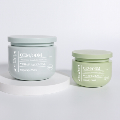 Runder leerer, breiter Mund Plastikcreme 300g 550g 10oz Haar-Körper-Scrub Behälter