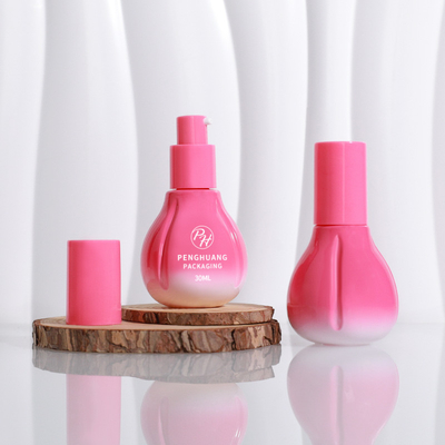 Warmverkauf Pumpe Kappe Glas Kosmetik Flasche Behälter für Serum Creme Lotion