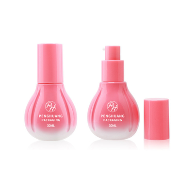 Großhandel 30 ml Serum und Toner Customized Logo Creme Lotion Glasflaschen mit Pumpe