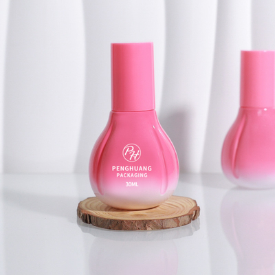 Großhandel 30 ml Serum und Toner Customized Logo Creme Lotion Glasflaschen mit Pumpe