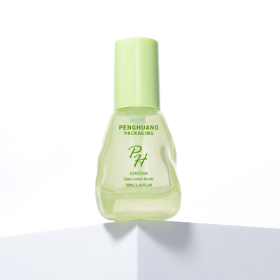 Avocado Green Clear 30 ml Glasflüssigkeitsflaschen für Hautpflegeverpackungen