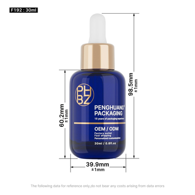 30 ml runde Glas-Serum-Tropffflaschen für ätherisches Haarpflegeöl