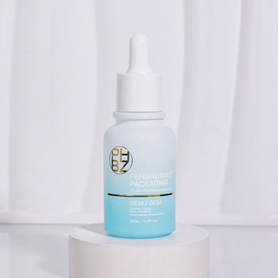 Customized 1oz 30ml Glas Serum Tropffflaschen mit Logo für Gesichtspflegeöl
