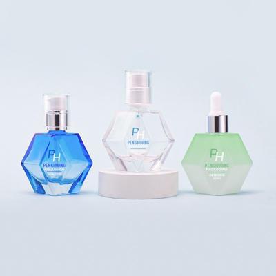 30 ml 1 oz Luxus Glas Serum Lotion Flasche für Hautpflege Verpackung