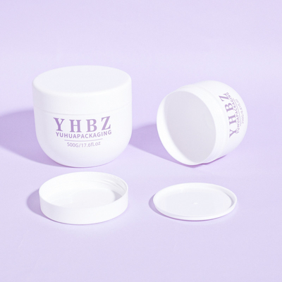 Anpassungsfähige Plastikgefäße mit Schraubkappen 120g 250g 500g Leerkörper-Scrub-Glas