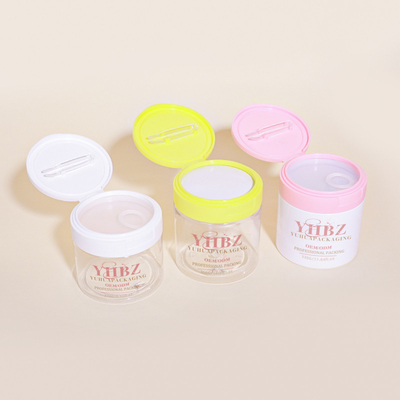 270g 330g 360g FLIP Top Cap Make-up Baumwollbehälter für Haustiere Plastik-Kosmetik-Glas mit Pinzette