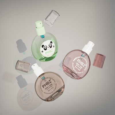 Glas-Kosmetik-Verpackung Behälter für Flüssigkeitsbasis 60 ml Creme Lotion Pumpe Flaschen