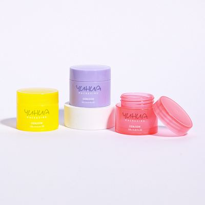 Custom Logo Plastikverpackungsgefäße 5g 10g 15g Lippenbalsam-Glas mit Deckel