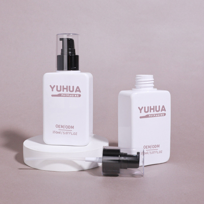 Großhandel Flasche aus klarem Kunststoff 150 ml Flachquadrat Shampoo und Conditioner Flasche
