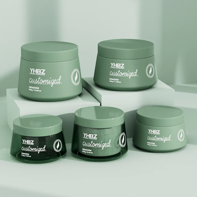 Matte Kunststoff-Cremeglas 150 ml 250 ml 350 ml 500 ml leere Cremeglasbehälter