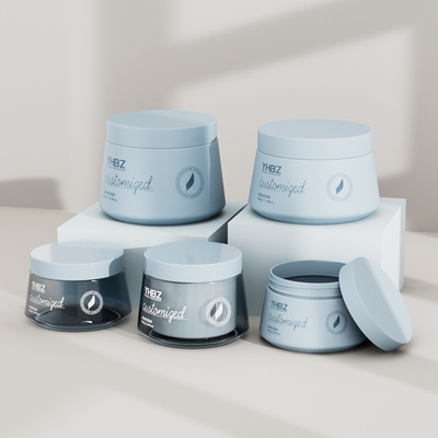 Matte Kunststoff-Cremeglas 150 ml 250 ml 350 ml 500 ml leere Cremeglasbehälter