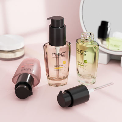 Grundflaschen Großhandel Glas Lotion Flasche für Körper Lotion Haaröl Serum Öl