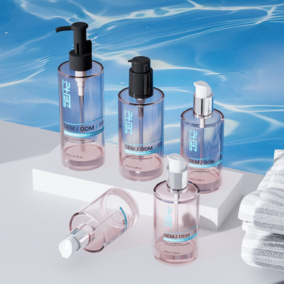 Individuelle Glas-Kosmetikflasche 100 ml 120 ml 150 ml Serum Lotion Pump Flasche