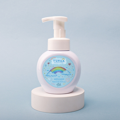 Rundes Lotion Shampoo Flasche 300ml Plastik Schaumflasche zur Gesichtsreinigung