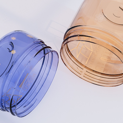 100g 200g Plastikverpackungsglas Umweltfreundliche kosmetische Plastikglas mit Deckel
