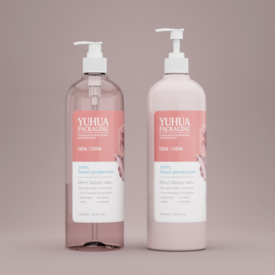 Großhandelsflasche mit Plastiklotion Weiß1000ml spezielle PET-Shampoo- und Conditionerflasche