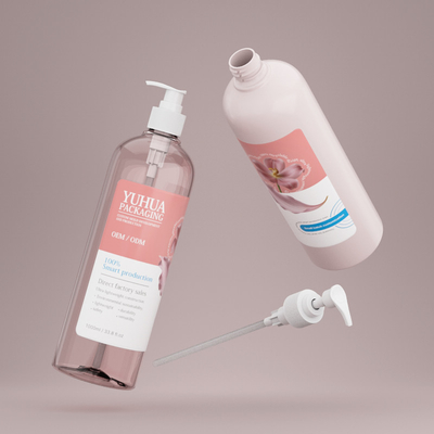 Großhandelsflasche mit Plastiklotion Weiß1000ml spezielle PET-Shampoo- und Conditionerflasche