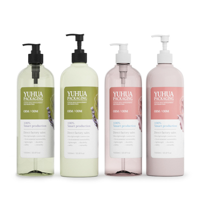 Großhandelsflasche mit Plastiklotion Weiß1000ml spezielle PET-Shampoo- und Conditionerflasche
