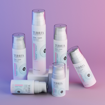 Rundes Lotion Shampoo Flasche Kunststoff Schaumflasche zur Gesichtsreinigung