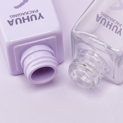 Individuelle Logo-Kunststoff-Quadrat-Tropfflasche, Essenzöl-Serumflasche für individuelles Logo-Hautpflege