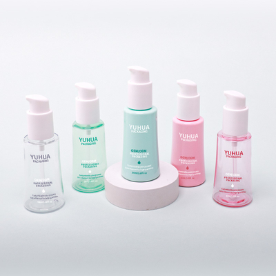 Plastik-Gesichts- und Körperlotion-Pumpflasche 50 ml, konische Ölserumflasche für effektive Hautpflegelösungen