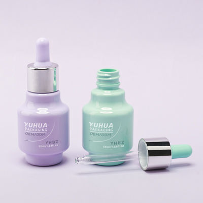 50ml Kapazität Serum-Tropfflaschen mit kundenspezifischem Siebdruck/Heißprägung/Etikettendruck, Lieferzeit 15-20 Tage